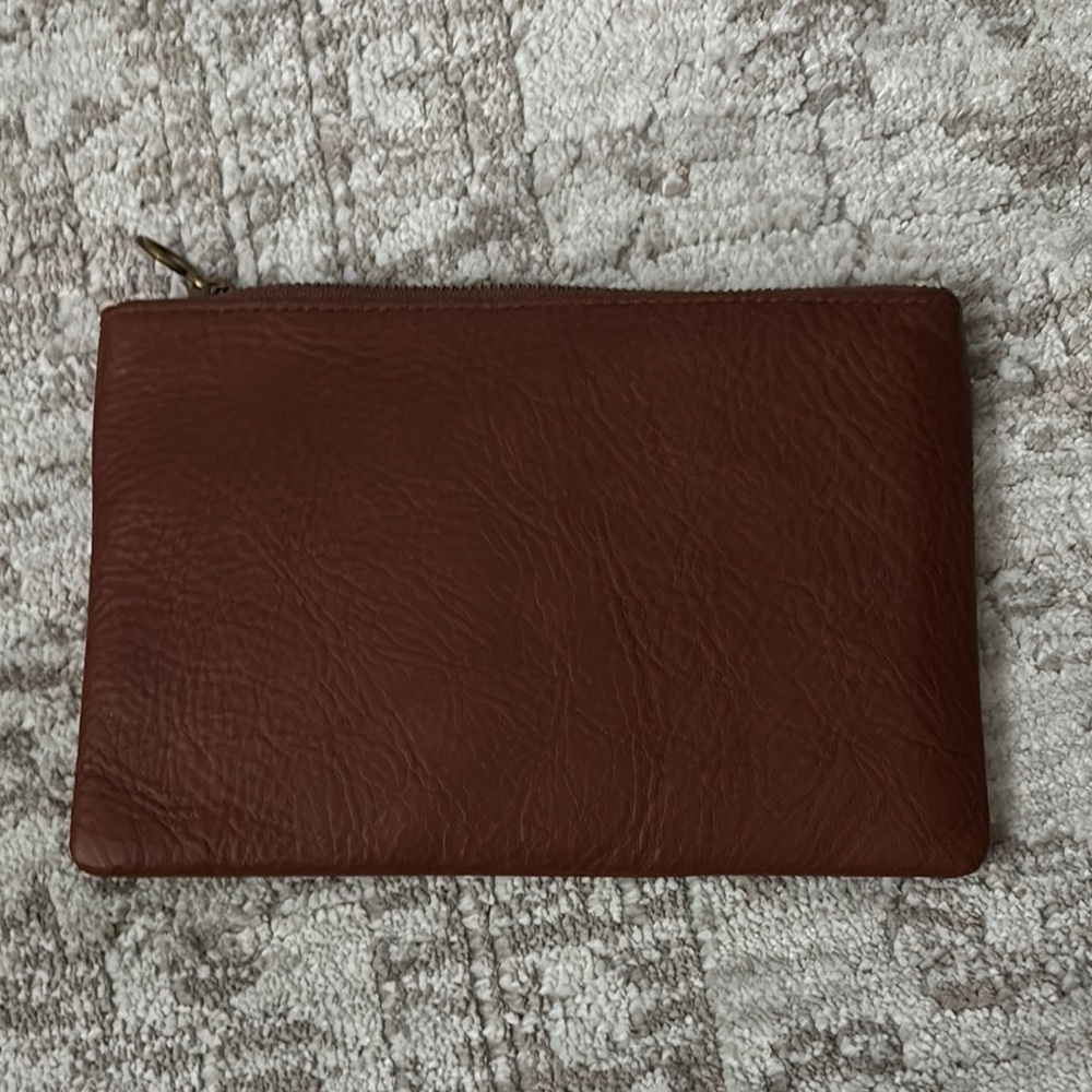 Madewell Brown Leather clutch